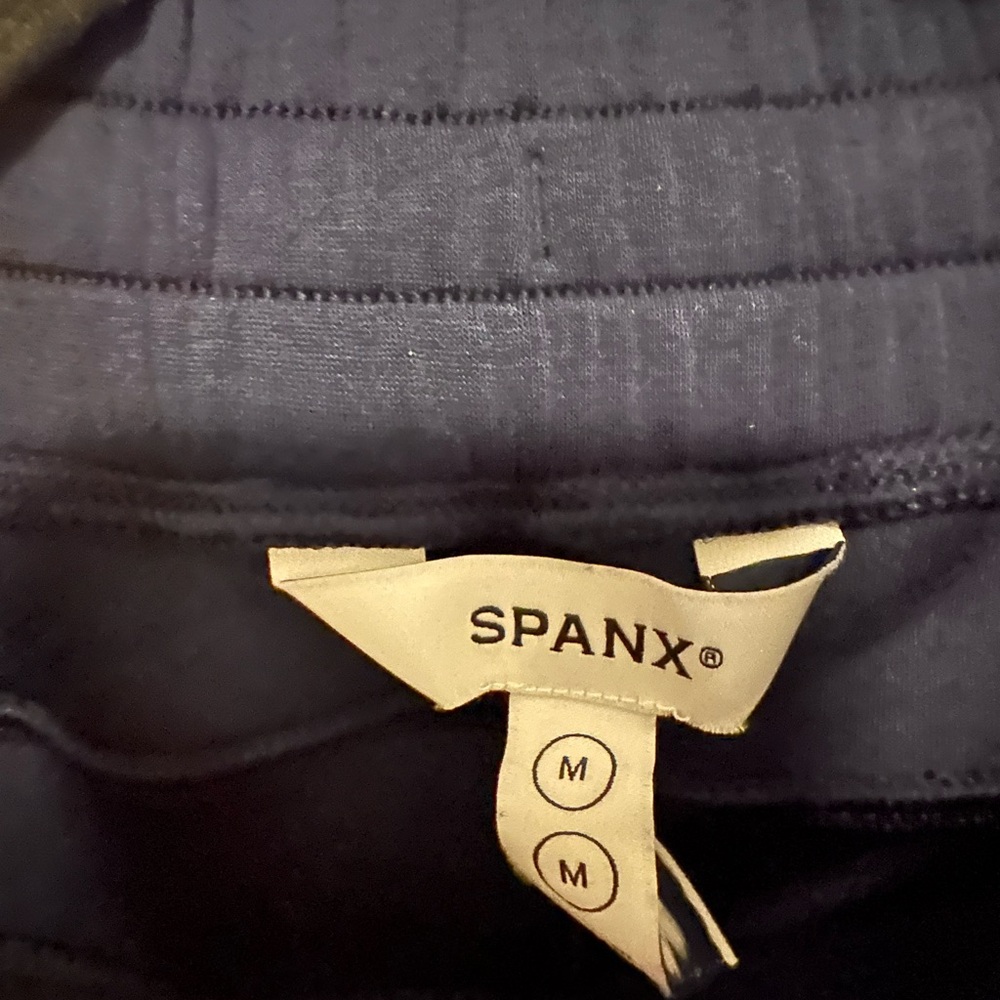 Spanx AirEssentials Pants (medium) and sweatshirt (large) in Navy